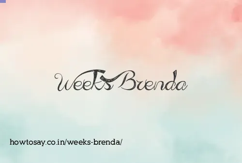 Weeks Brenda