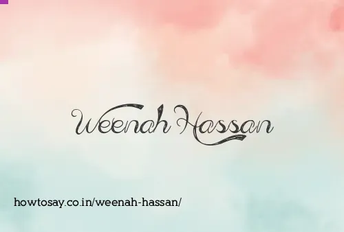 Weenah Hassan