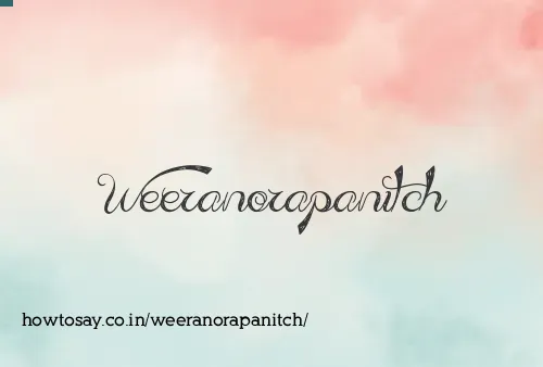 Weeranorapanitch