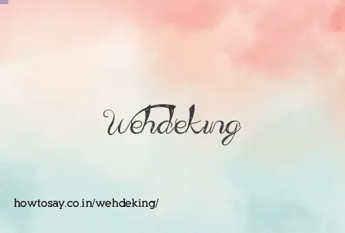 Wehdeking