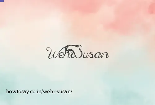 Wehr Susan