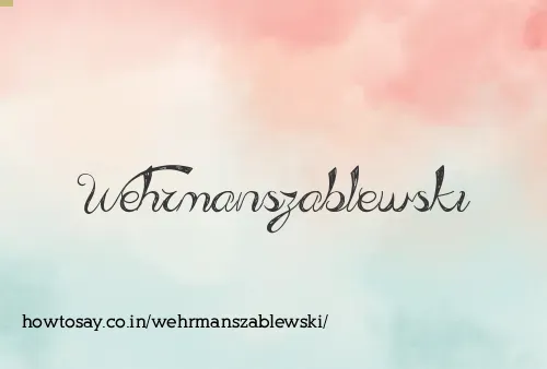 Wehrmanszablewski