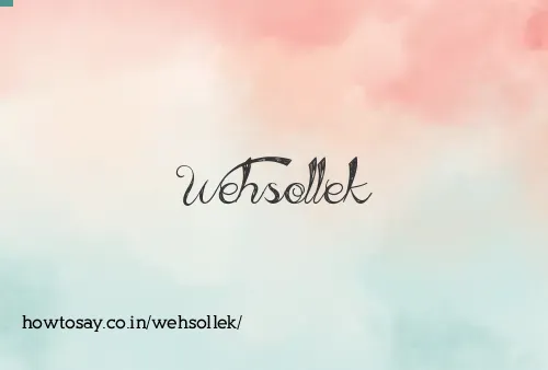 Wehsollek