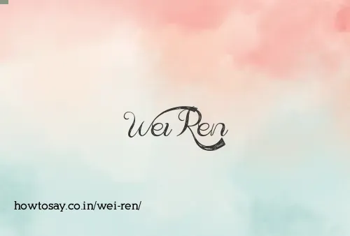Wei Ren