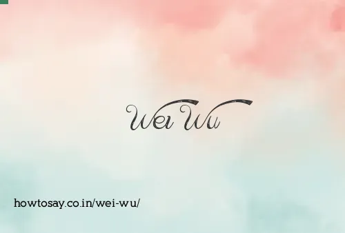 Wei Wu