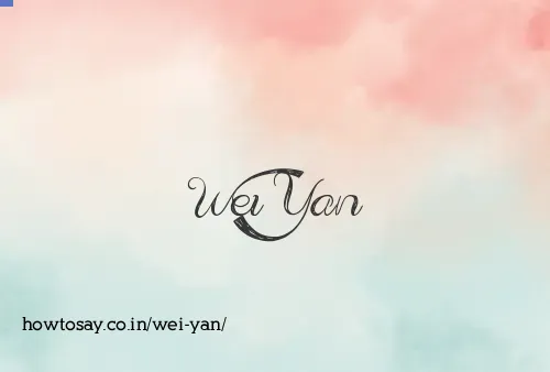 Wei Yan