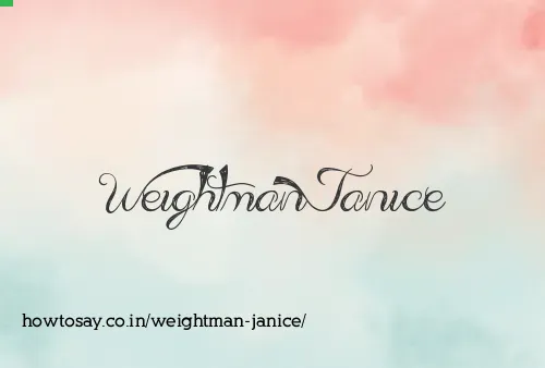 Weightman Janice