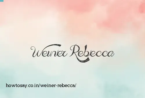 Weiner Rebecca