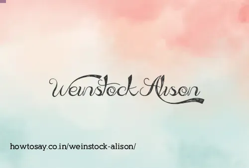 Weinstock Alison