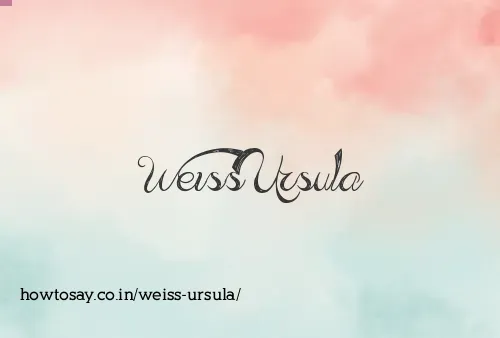 Weiss Ursula