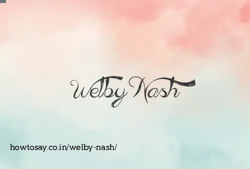 Welby Nash