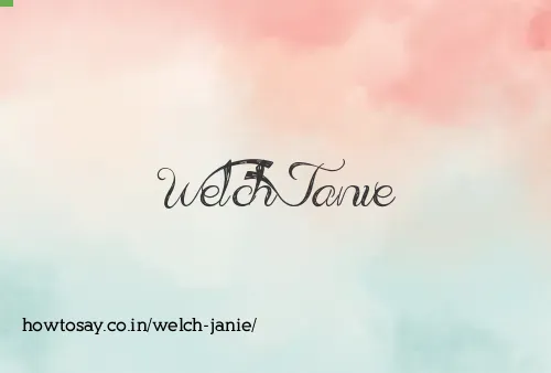 Welch Janie