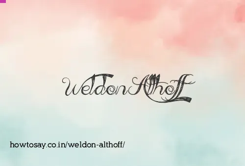 Weldon Althoff