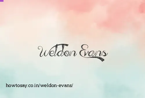 Weldon Evans