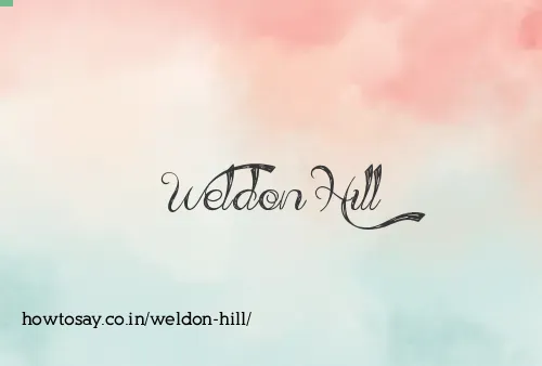 Weldon Hill