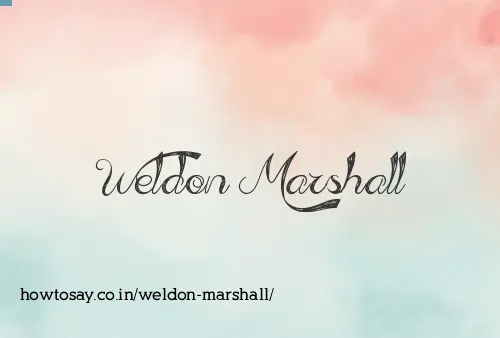 Weldon Marshall