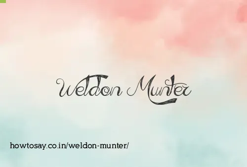 Weldon Munter