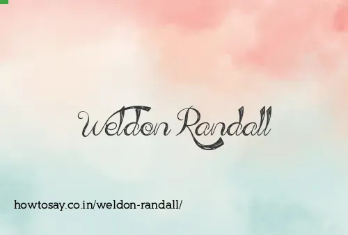 Weldon Randall