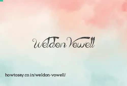 Weldon Vowell