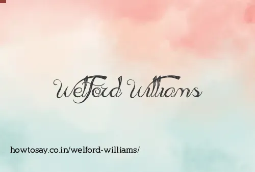 Welford Williams