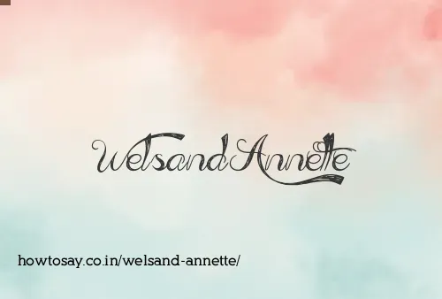 Welsand Annette