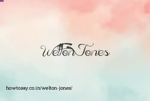 Welton Jones