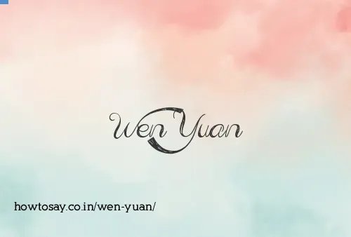 Wen Yuan