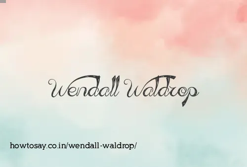 Wendall Waldrop