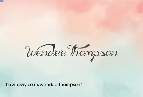 Wendee Thompson