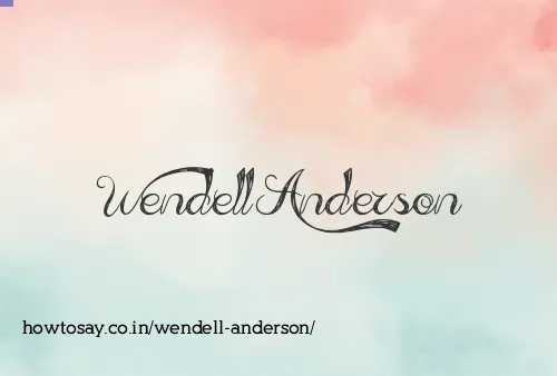 Wendell Anderson