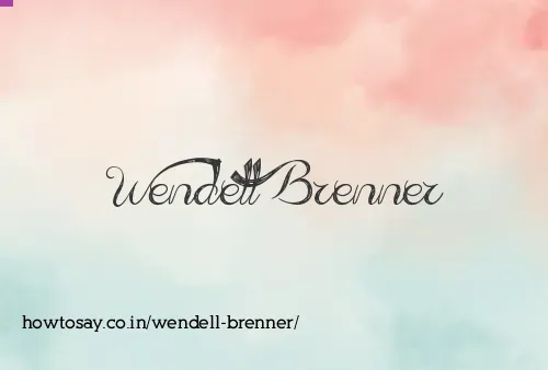 Wendell Brenner