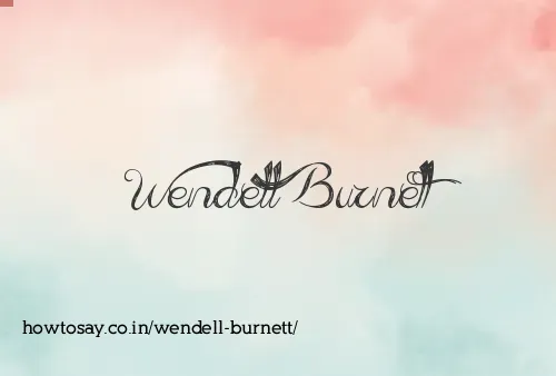 Wendell Burnett