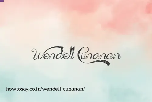 Wendell Cunanan