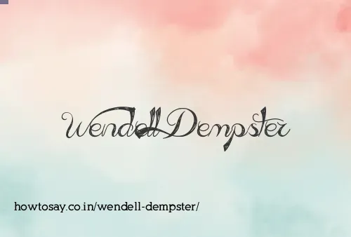 Wendell Dempster