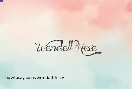 Wendell Hise