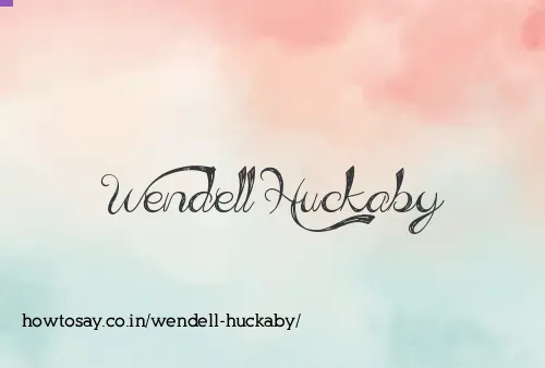 Wendell Huckaby