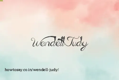 Wendell Judy