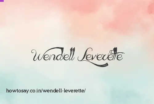 Wendell Leverette