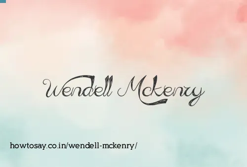Wendell Mckenry