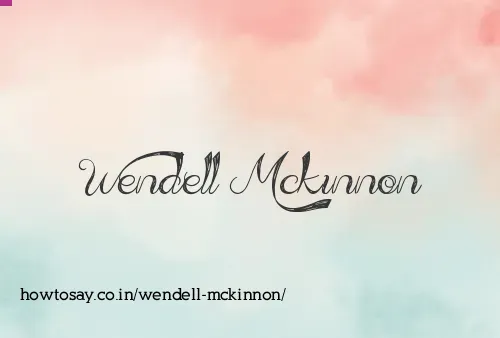 Wendell Mckinnon