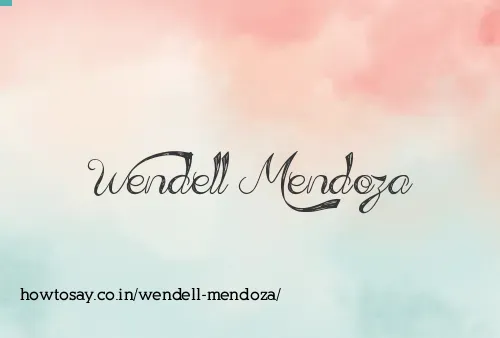 Wendell Mendoza