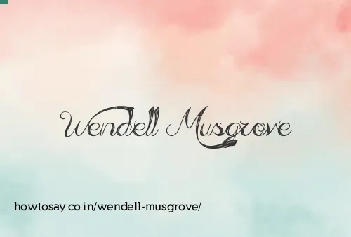 Wendell Musgrove