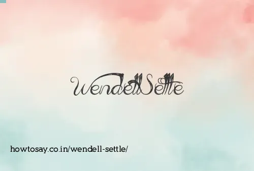 Wendell Settle