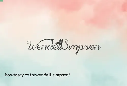 Wendell Simpson
