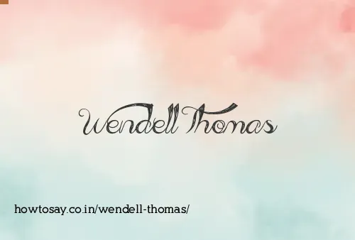 Wendell Thomas