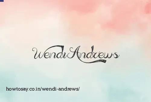Wendi Andrews