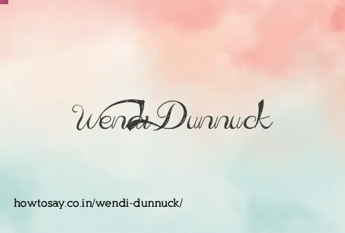 Wendi Dunnuck