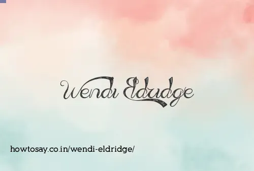 Wendi Eldridge