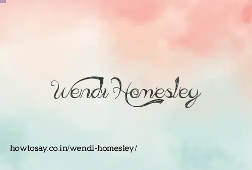 Wendi Homesley