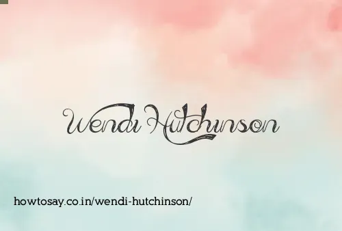 Wendi Hutchinson